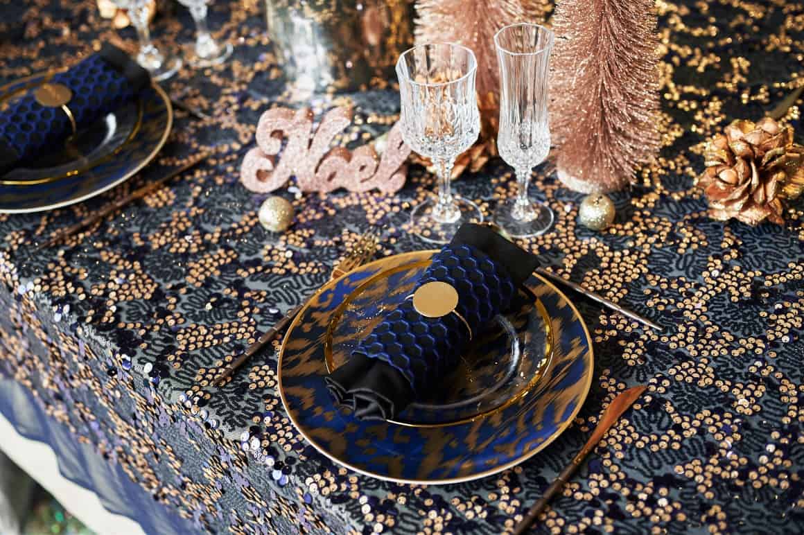 Table élégamment dressée avec nos nappes